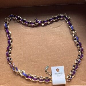 Cold water creek gold/purple necklace-NEVER WORN